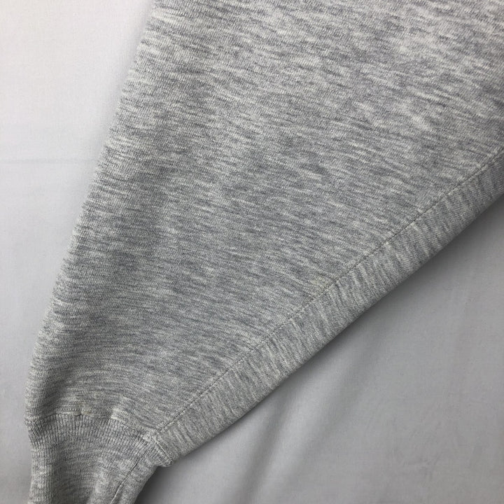 Jansport College Sweatshirt, Made in USA, Men's Size L (approx.), Long Sleeves, Double-Sided Print cotton gray type Vintage Second Hand