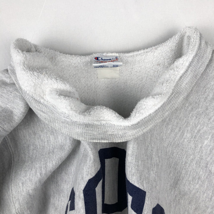 Vintage 90'S Champion Reverse Weave College Sweatshirt with Embroidered Tag, Men's Size XXL cotton gray type Vintage Second Hand