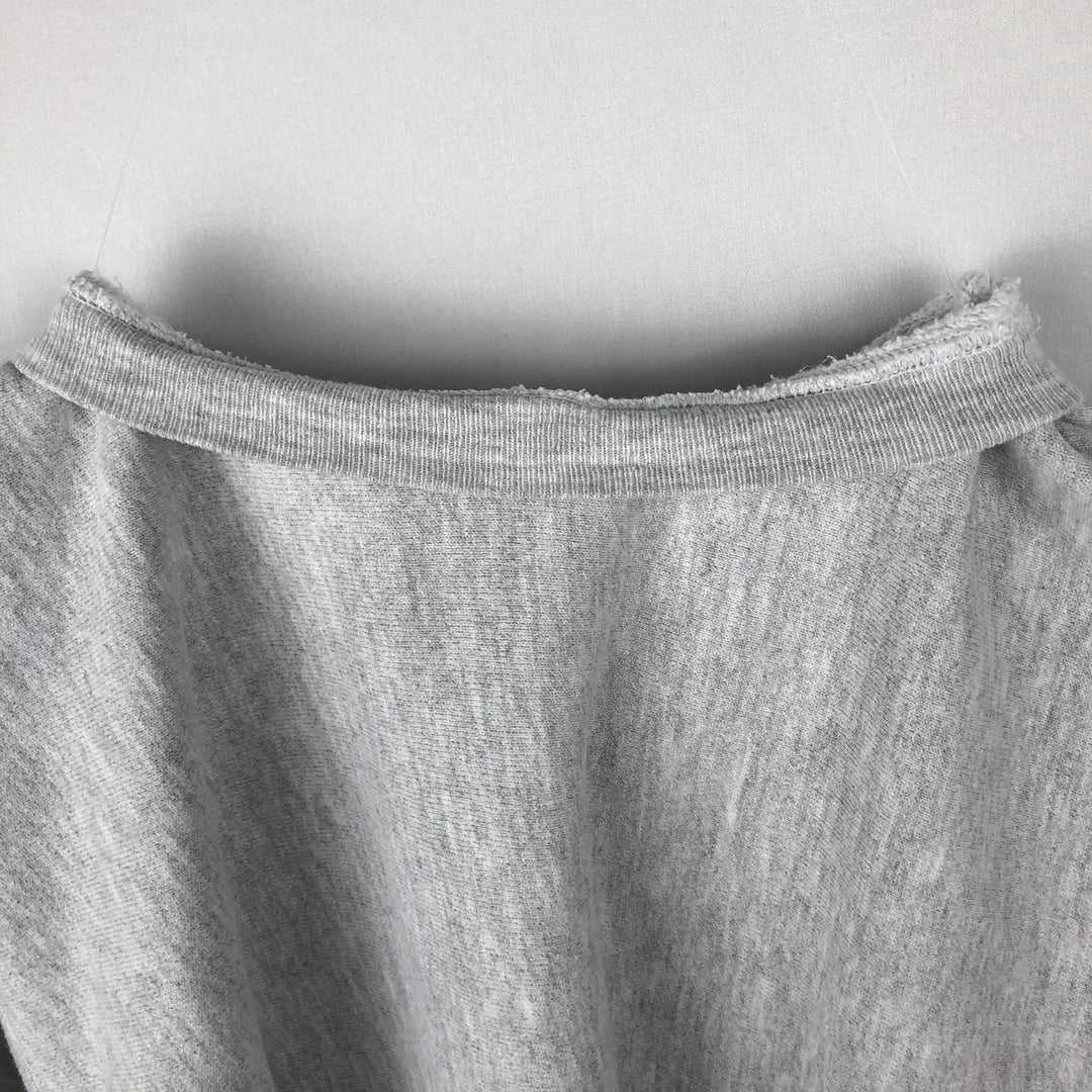 Vintage 90'S Champion Reverse Weave College Sweatshirt with Embroidered Tag, Men's Size XXL cotton gray type Vintage Second Hand