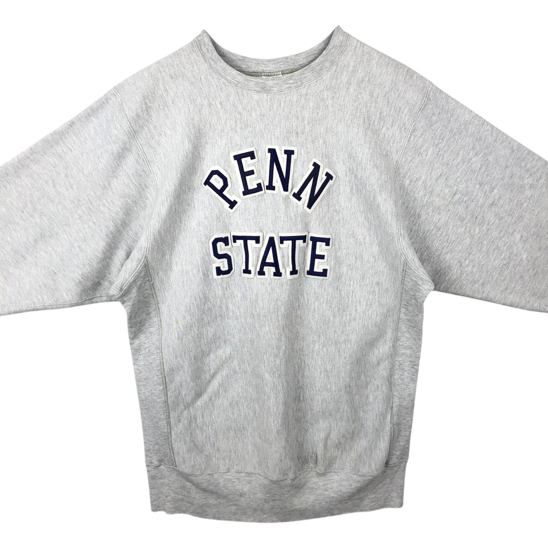 90'S Champion Reverse Weave Embroidered Tag College Sweatshirt Trainer Made in USA Men's XXL Vintage cotton gray type Vintage Second Hand