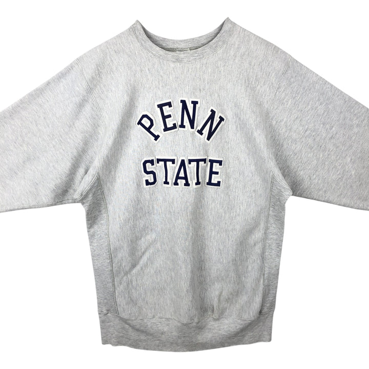 90'S Champion Reverse Weave Embroidered Tag College Sweatshirt Trainer Made in USA Men's XXL Vintage cotton gray type Vintage Second Hand