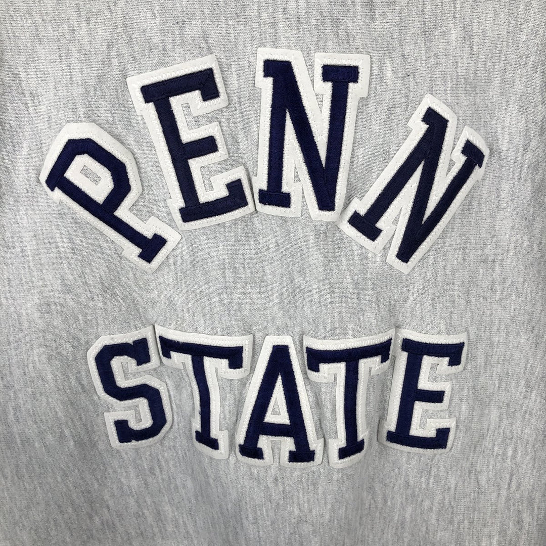 90'S Champion Reverse Weave Embroidered Tag College Sweatshirt Trainer Made in USA Men's XXL Vintage cotton gray type Vintage Second Hand