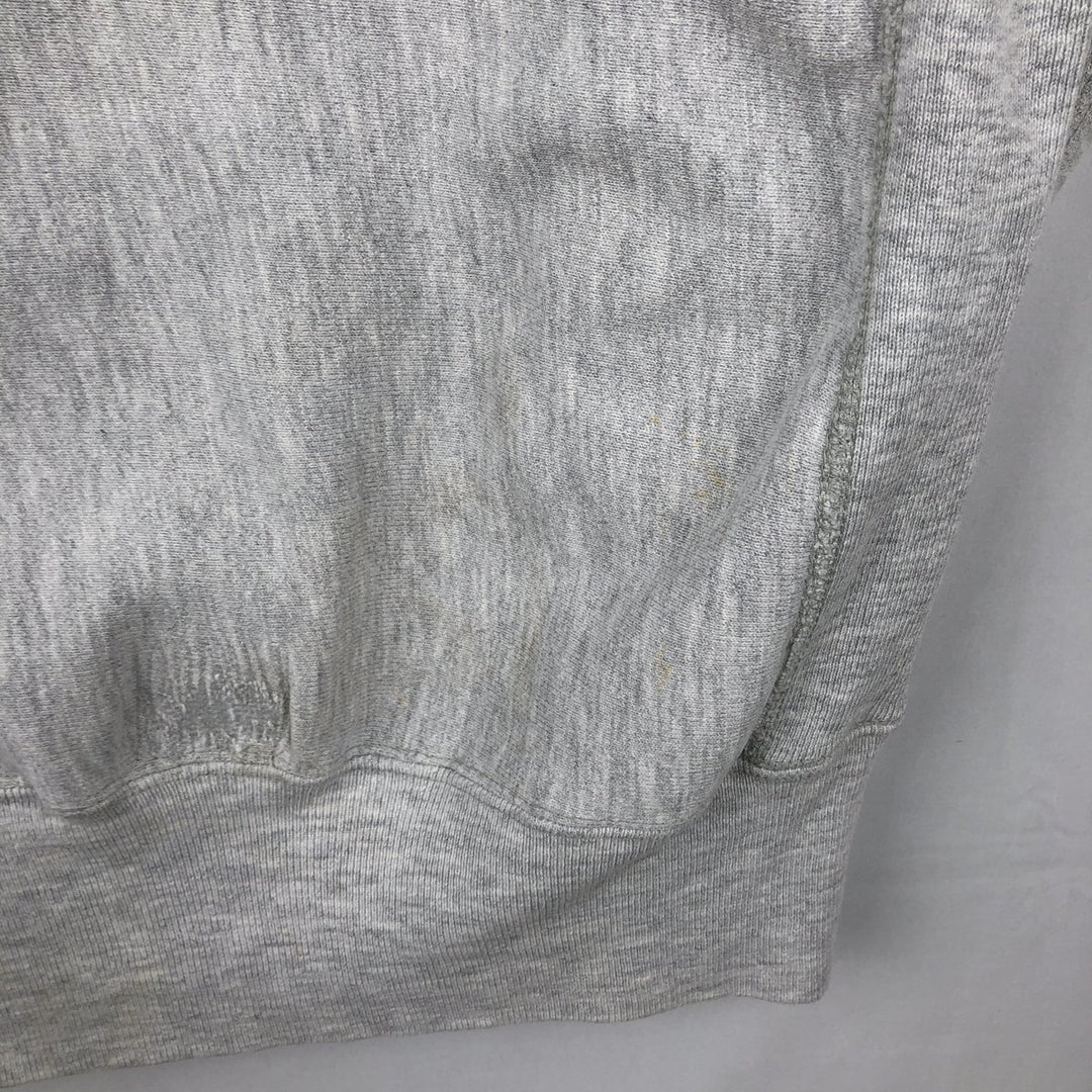 90'S Champion Reverse Weave Embroidered Tag College Sweatshirt Trainer Made in USA Men's XXL Vintage cotton gray type Vintage Second Hand