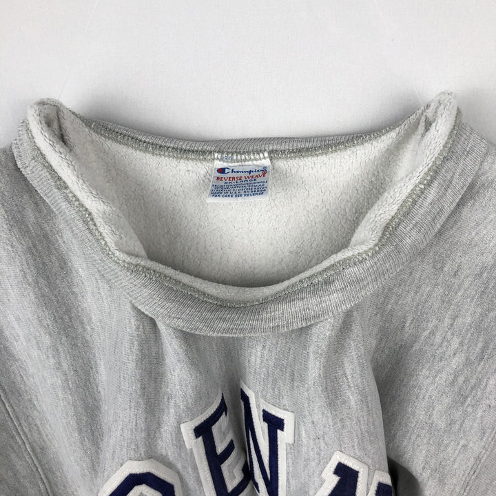 90'S Champion Reverse Weave Embroidered Tag College Sweatshirt Trainer Made in USA Men's XXL Vintage cotton gray type Vintage Second Hand