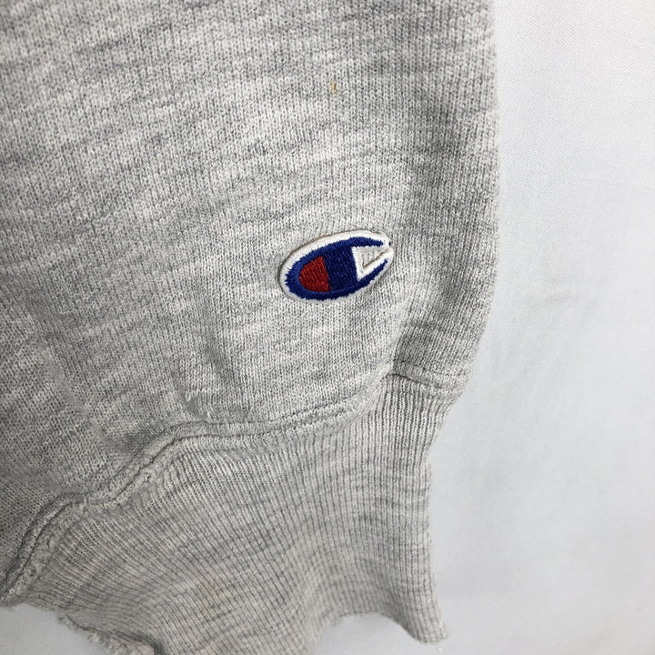 90'S Champion Reverse Weave University of Wisconsin College Sweatshirt with Embroidered Tag, Made in USA cotton gray type Vintage Second Hand