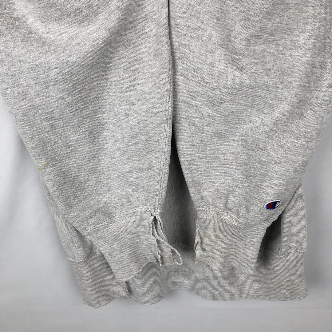 90'S Champion Reverse Weave University of Wisconsin College Sweatshirt with Embroidered Tag, Made in USA cotton gray type Vintage Second Hand