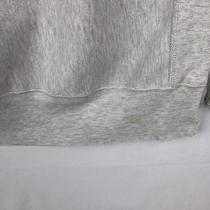 90'S Champion Reverse Weave University of Wisconsin College Sweatshirt with Embroidered Tag, Made in USA cotton gray type Vintage Second Hand