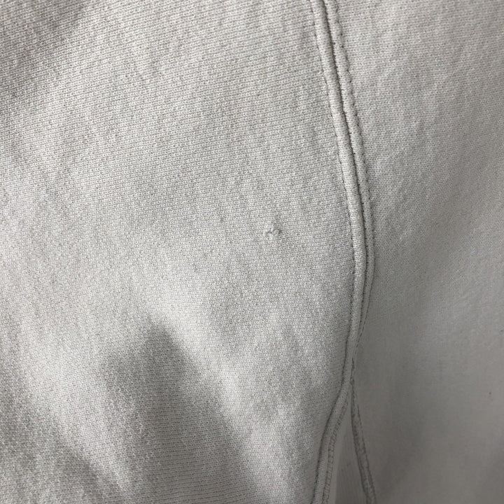 90'S Champion Reverse Weave Embroidered Tag College Sweatshirt Trainer Made in USA Men's XXL Vintage cotton pale white type Vintage Second Hand