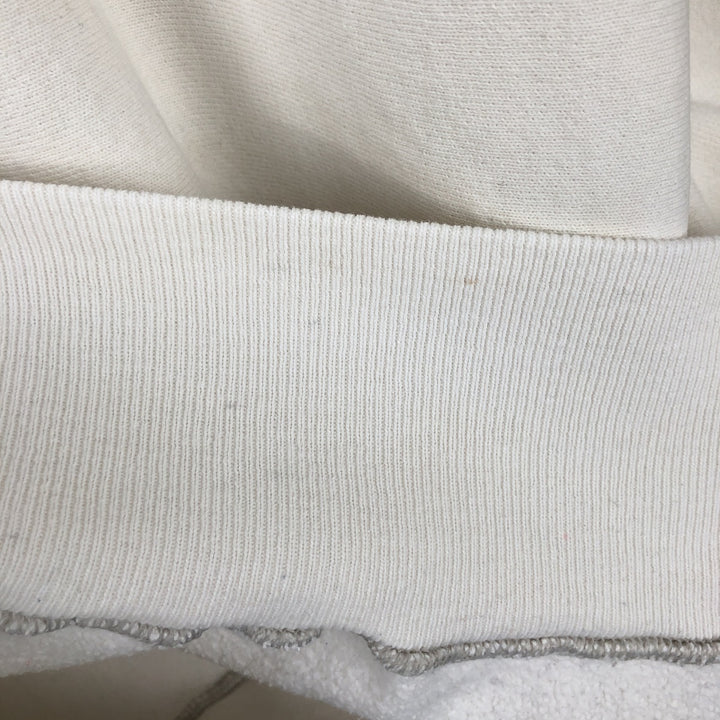 90'S Champion Reverse Weave Embroidered Tag College Sweatshirt Trainer Made in USA Men's XXL Vintage cotton pale white type Vintage Second Hand