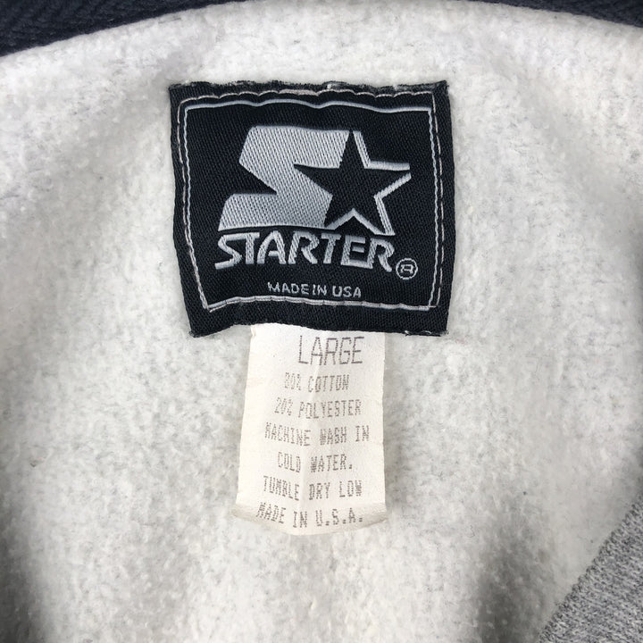 Vintage '90'S Starter NFL Green Bay Packers Printed Sweatshirt, Made in USA, Men's Size L cotton gray type Vintage Second Hand
