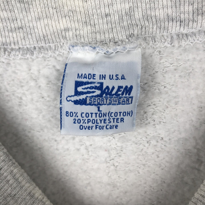 Vintage 90'S SALEM NFL Green Bay Packers Print Sweatshirt, Made in USA, Men's Size L cotton gray type Vintage Second Hand