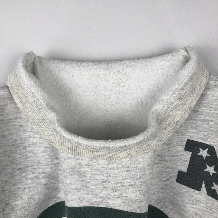 Vintage 90'S SALEM NFL Green Bay Packers Print Sweatshirt, Made in USA, Men's Size L cotton gray type Vintage Second Hand