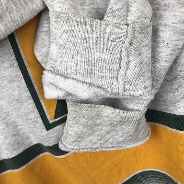Vintage 90'S SALEM NFL Green Bay Packers Print Sweatshirt, Made in USA, Men's Size L cotton gray type Vintage Second Hand