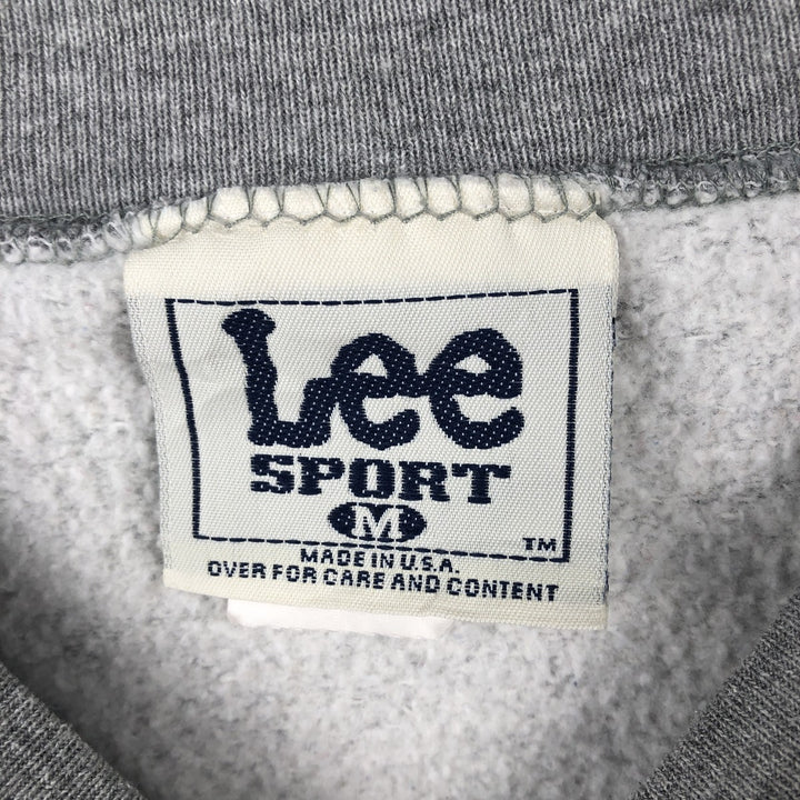 Vintage 90'S Lee SPORT printed sweatshirt, made in the USA, size M, men's cotton gray type Vintage Second Hand