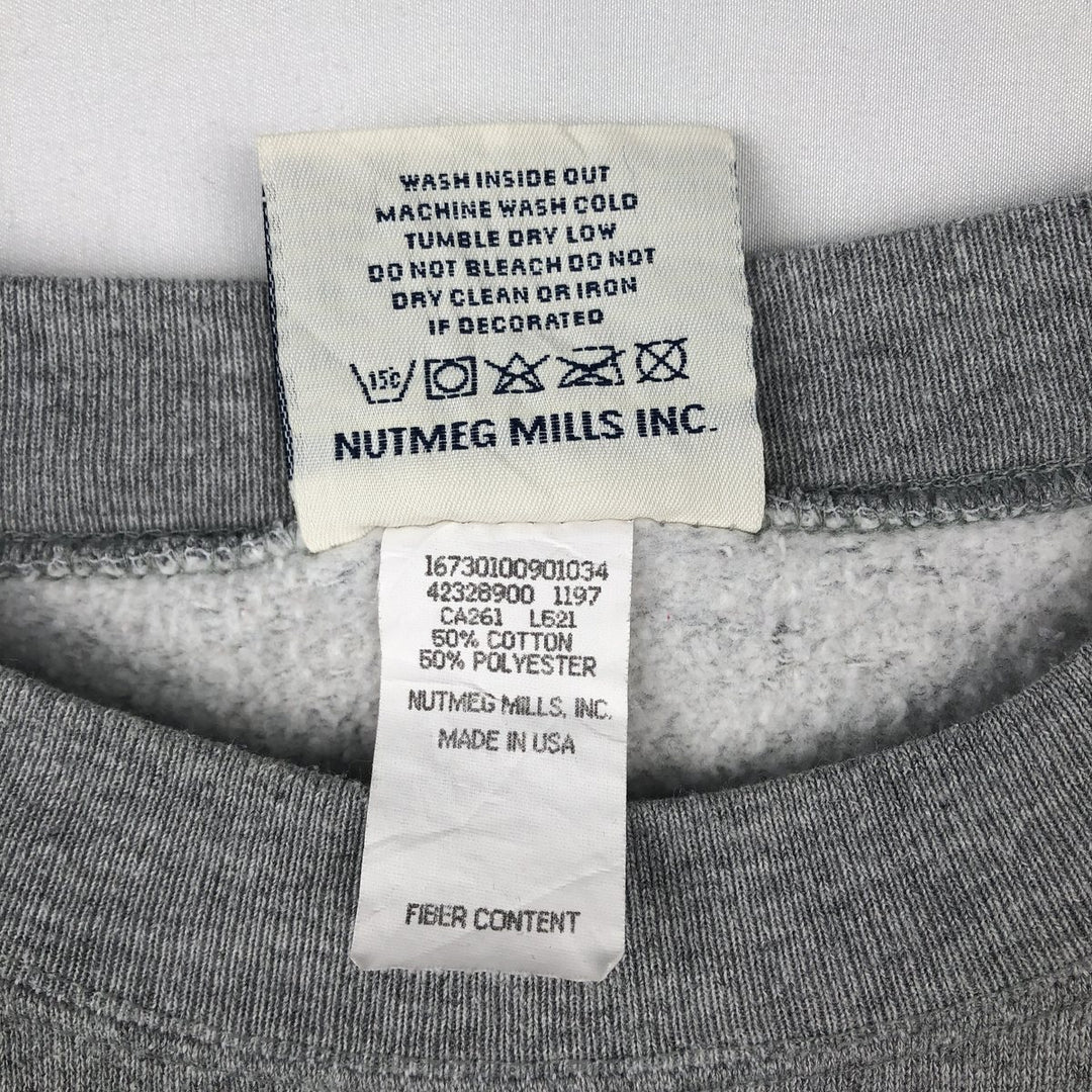 Vintage 90'S Lee SPORT printed sweatshirt, made in the USA, size M, men's cotton gray type Vintage Second Hand