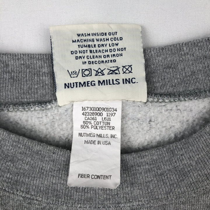 Vintage 90'S Lee SPORT printed sweatshirt, made in the USA, size M, men's cotton gray type Vintage Second Hand