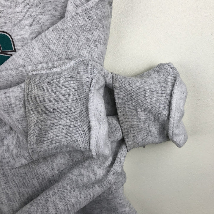 90'S Nutmeg NHL Anaheim Mighty Daks Print Sweatshirt, Made in USA, Men's XL (approx.) cotton gray type Vintage Second Hand