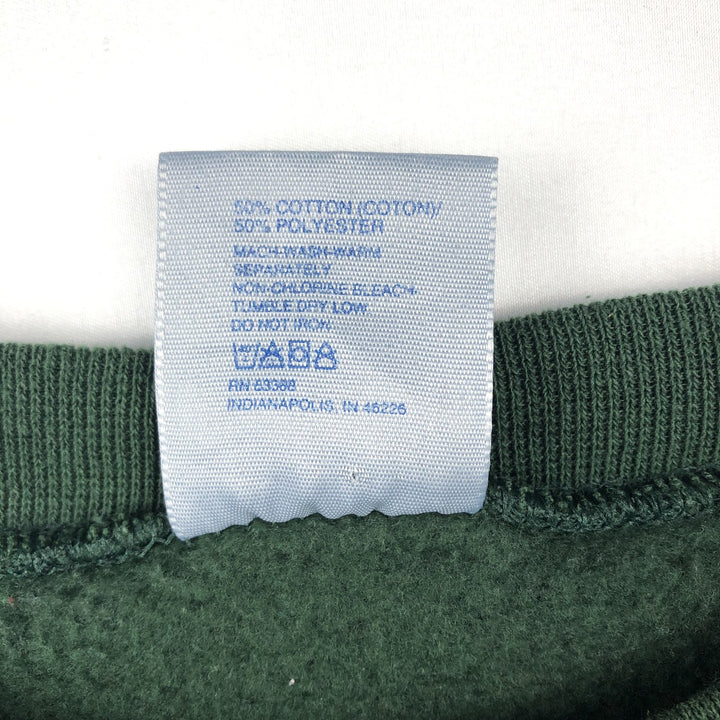 90'S LOGO7 NFL Green Bay Packers Print Sweatshirt, Men's Size XL (Equivalent), Vintage cotton green type Vintage Second Hand