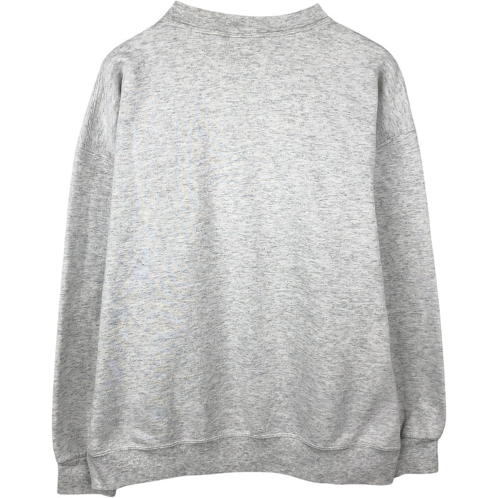 90'S Nutmeg NFL Jacksonville Jaguars Print Sweatshirt, Made in USA, Men's Size XL (approx.) cotton gray type Vintage Second Hand