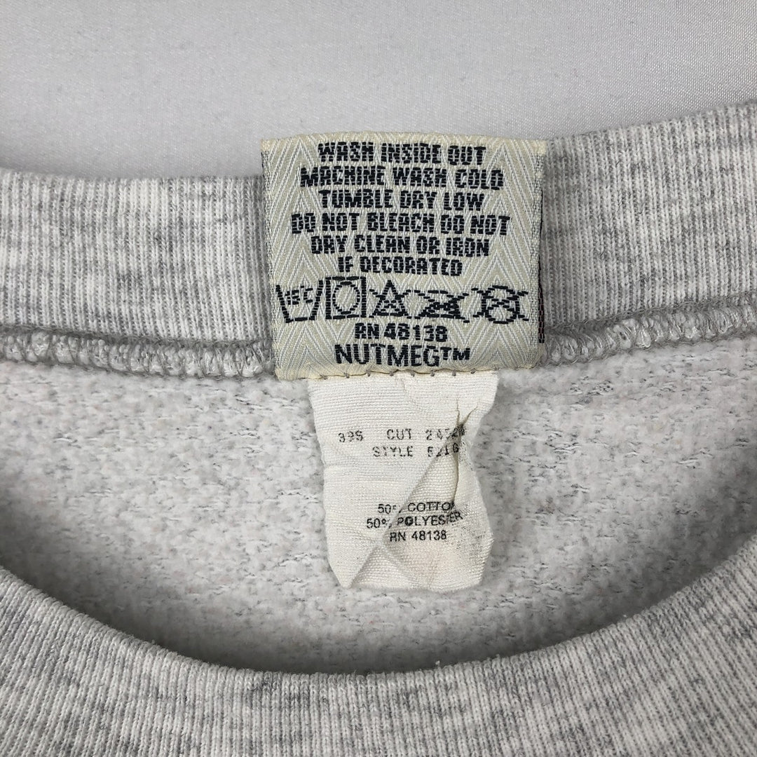90'S Nutmeg NFL Jacksonville Jaguars Print Sweatshirt, Made in USA, Men's Size XL (approx.) cotton gray type Vintage Second Hand