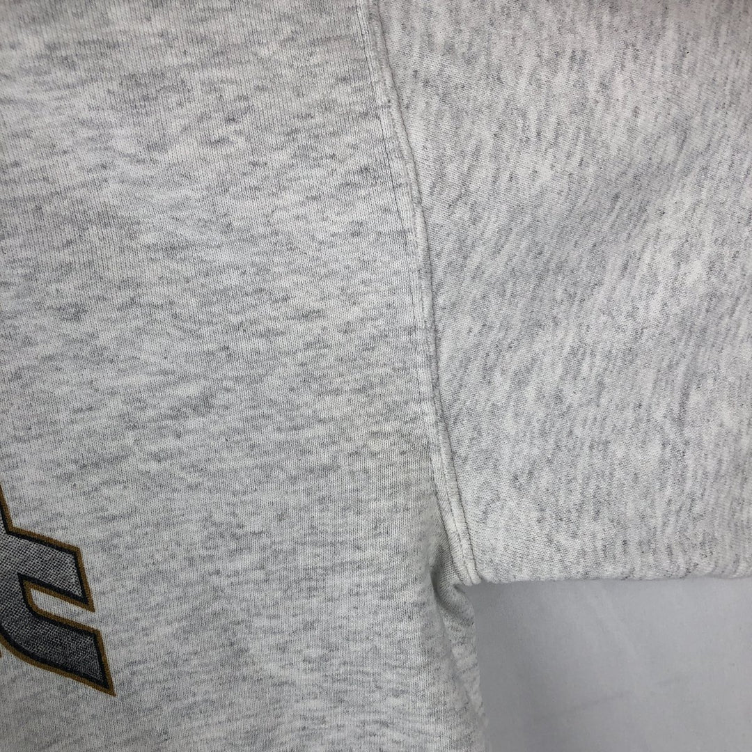 90'S Nutmeg NFL Jacksonville Jaguars Print Sweatshirt, Made in USA, Men's Size XL (approx.) cotton gray type Vintage Second Hand