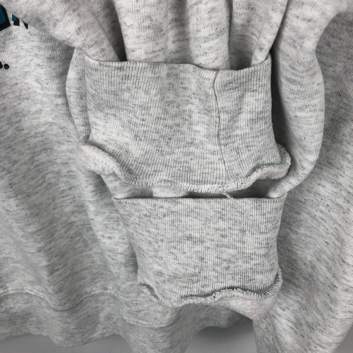 90'S Nutmeg NFL Jacksonville Jaguars Print Sweatshirt, Made in USA, Men's Size XL (approx.) cotton gray type Vintage Second Hand