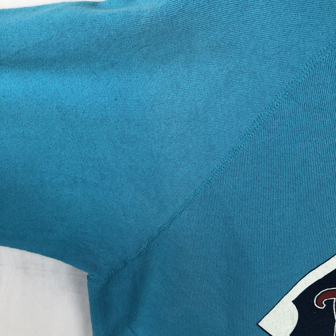 80'S BASSETT-WALKER MLB Minnesota Twins Print Sweatshirt, Made in USA, Men's XL (approx.) cotton Blue type light blue Vintage Second Hand