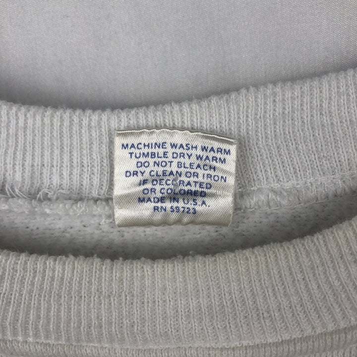 80'S TRENCH NFL Denver Broncos Print Sweatshirt, Made in USA, Men's Size L (Equivalent), Vintage polyester white type Vintage Second Hand
