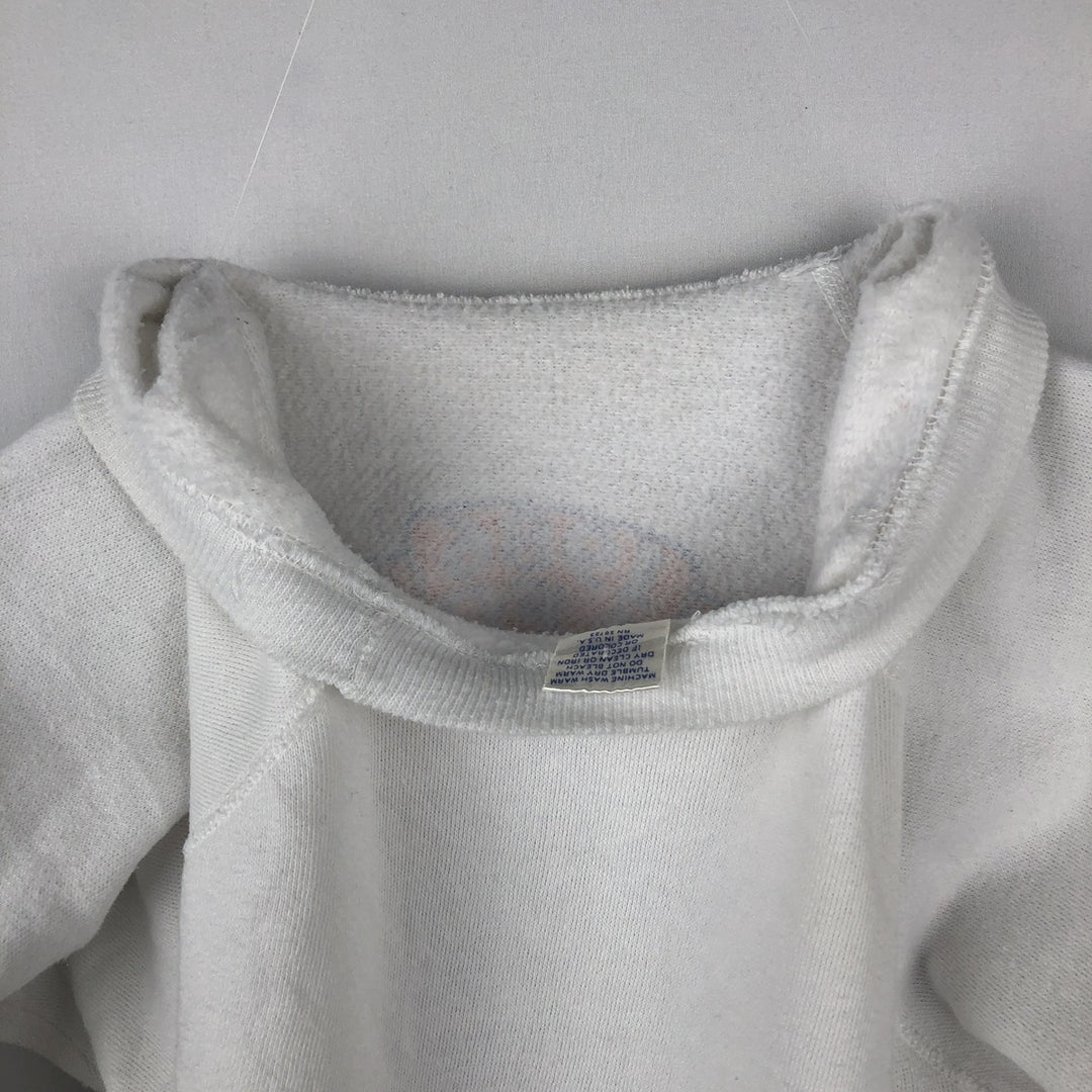 80'S TRENCH NFL Denver Broncos Print Sweatshirt, Made in USA, Men's Size L (Equivalent), Vintage polyester white type Vintage Second Hand