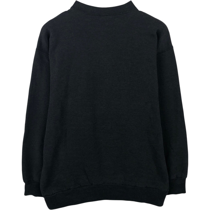BIKE NFL CAROLINA PANTHERS Print Sweatshirt, Made in USA, Men's Size L (approx.) cotton black type Vintage Second Hand