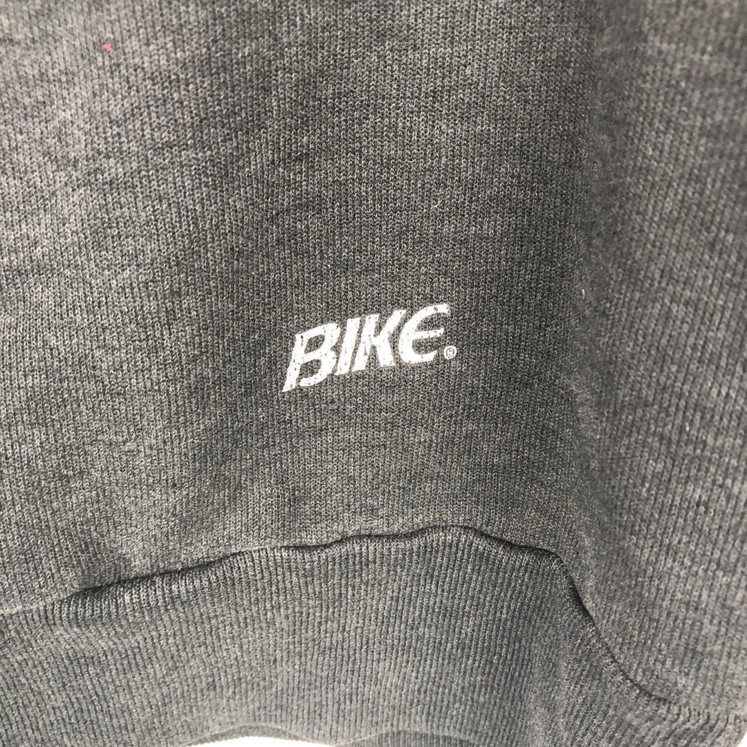 BIKE NFL CAROLINA PANTHERS Print Sweatshirt, Made in USA, Men's Size L (approx.) cotton black type Vintage Second Hand