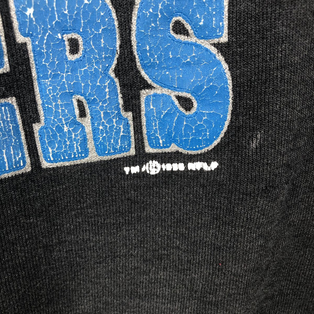 BIKE NFL CAROLINA PANTHERS Print Sweatshirt, Made in USA, Men's Size L (approx.) cotton black type Vintage Second Hand