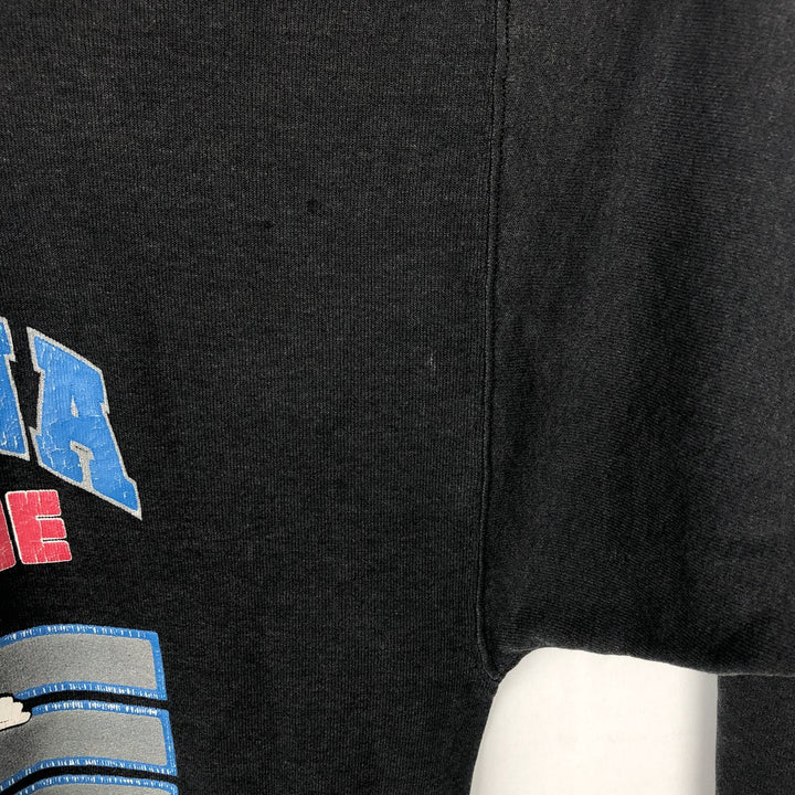 BIKE NFL CAROLINA PANTHERS Print Sweatshirt, Made in USA, Men's Size L (approx.) cotton black type Vintage Second Hand