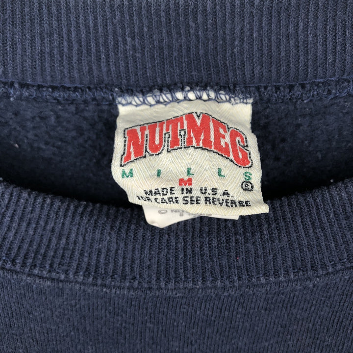 90'S Nutmeg NFL Dallas Cowboys Print Sweatshirt, Made in USA, Men's Size M (approx.), Vintage cotton navy blue type Vintage Second Hand