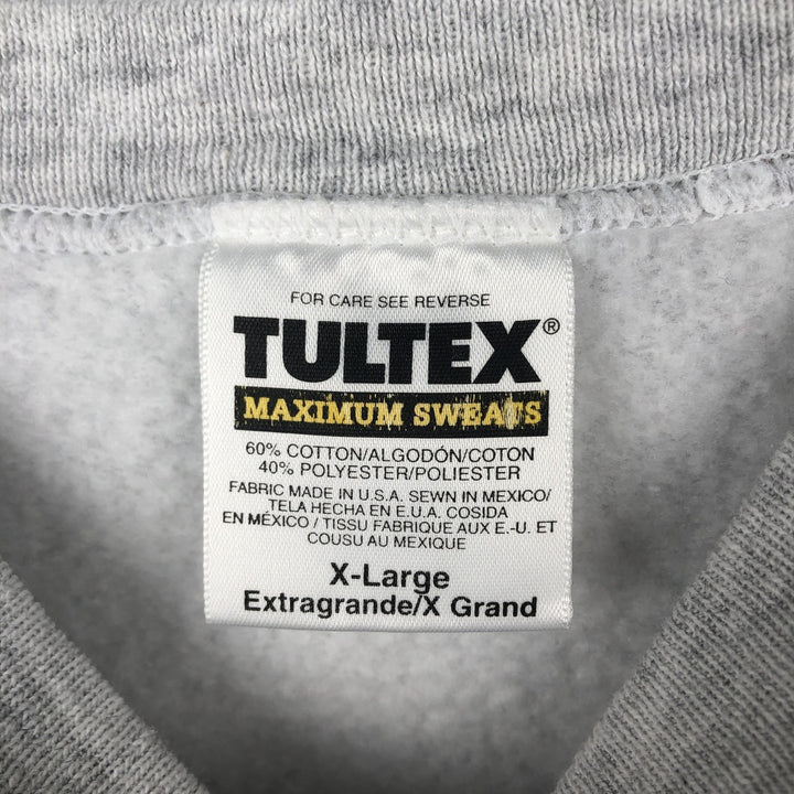 90'S TULTEX NFL Las Vegas Raiders Print Sweatshirt, Men's Size XL (Equivalent), Vintage cotton gray type Vintage Second Hand