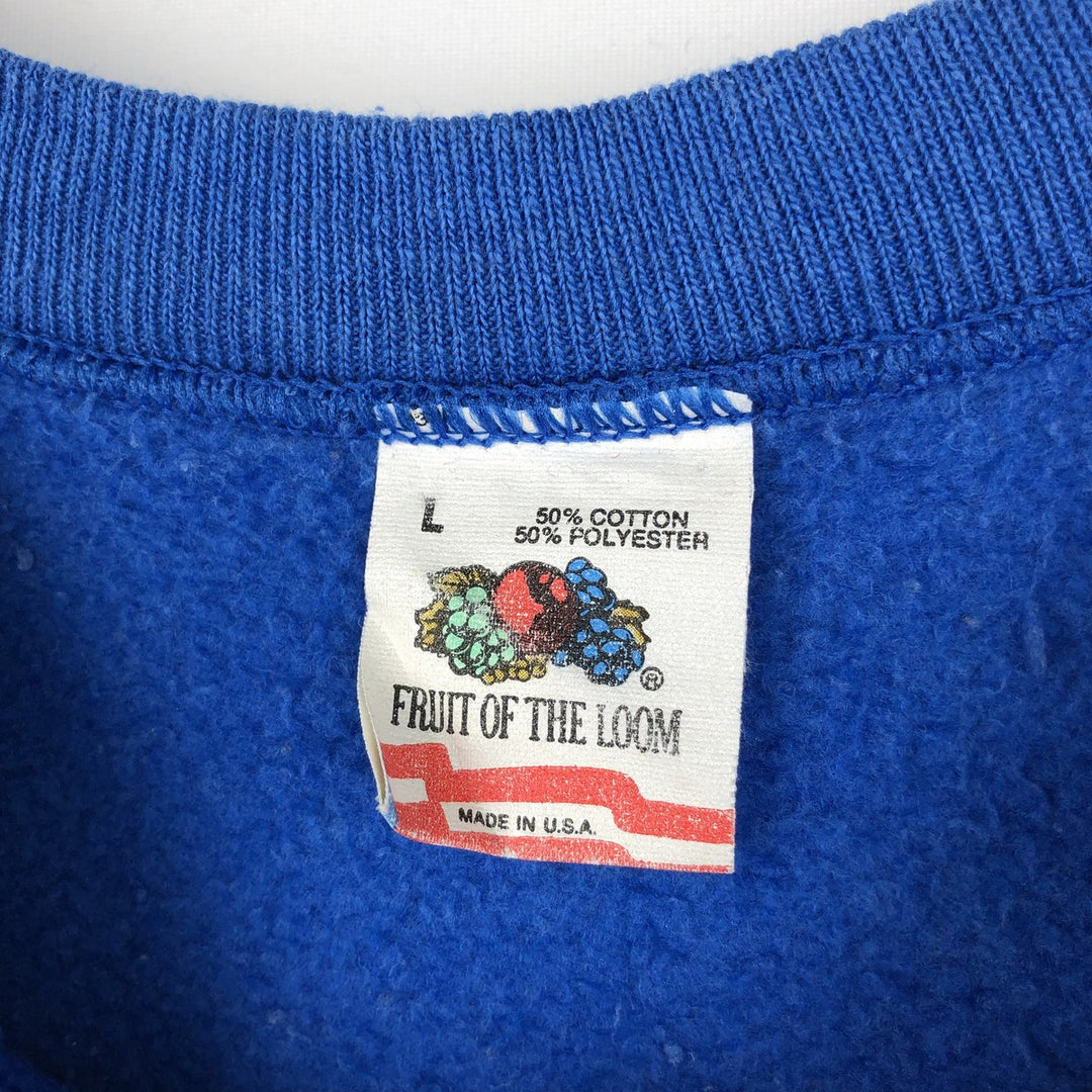 90'S SUPER BOWL XXV NFL New York Giants Print Sweatshirt, Made in USA cotton blue type Vintage Second Hand