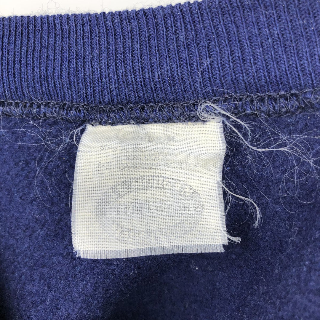 90'S JEMORGAN College Sweatshirt, Made in USA, Men's Size M (approx.), Vintage acrylic navy blue type Vintage Second Hand