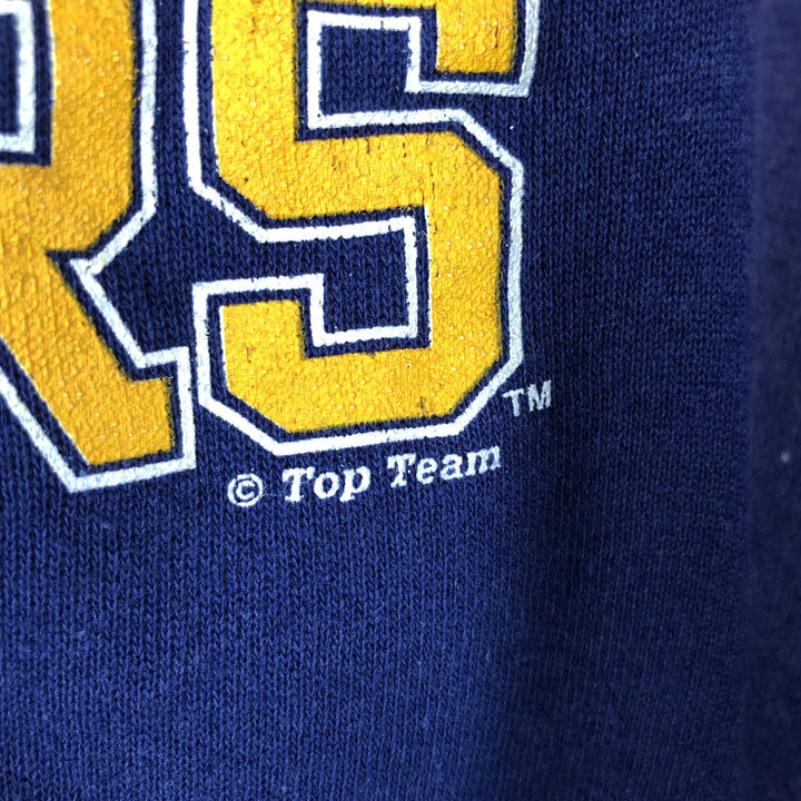 90'S JEMORGAN College Sweatshirt, Made in USA, Men's Size M (approx.), Vintage acrylic navy blue type Vintage Second Hand