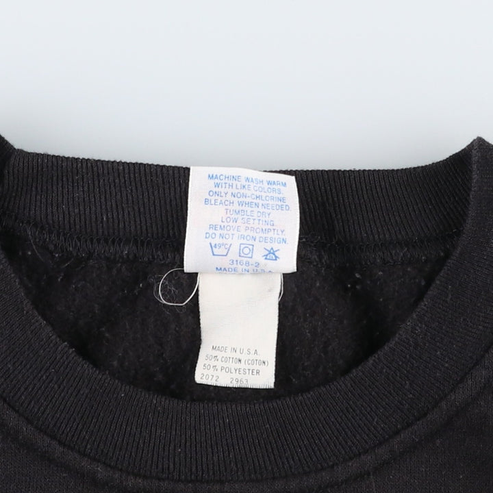 1990'S NFL Las Vegas Raiders Print Sweatshirt, Made in USA, Men's XL (approx.), Vintage cotton black type Vintage Second Hand
