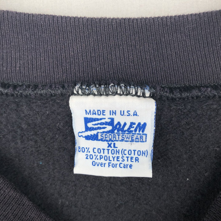 Vintage 90'S SALEM NFL Carolina Panthers Print Sweatshirt, Made in USA, Men's Size XL cotton black type Vintage Second Hand