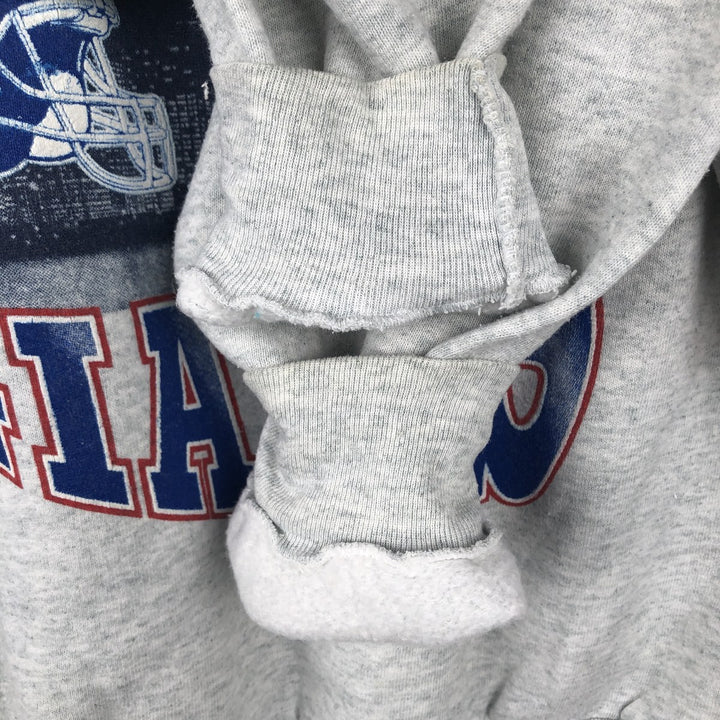 90'S Fruit of the Loom NFL New York Giants Print Sweatshirt, Made in USA, Men's Size L (approx.) cotton gray type Vintage Second Hand