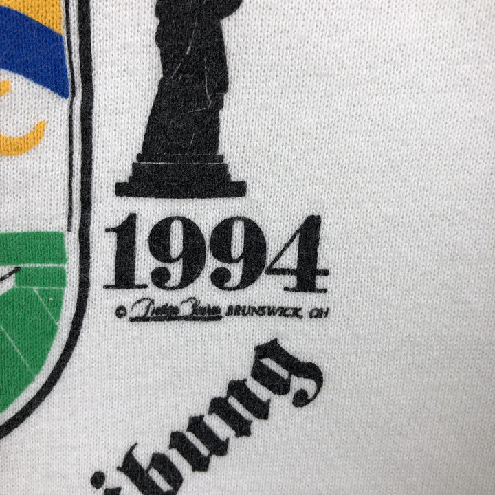 90'S Jerzees Printed Sweatshirt, Made in USA, Men's XL, Vintage cotton white type Vintage Second Hand