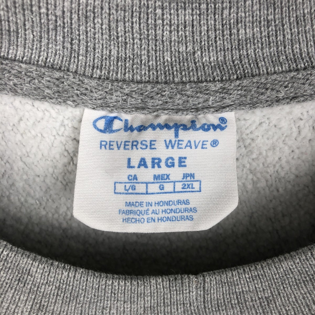 Champion REVERSE WEAVE Reverse Weave College Sweatshirt Trainer Men's L size unclear gray type Vintage Second Hand
