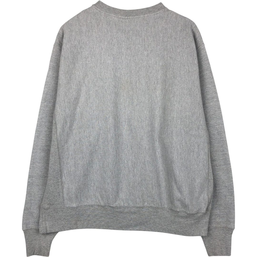 Champion REVERSE WEAVE Reverse Weave College Sweatshirt Trainer Men's L size cotton gray type Vintage Second Hand