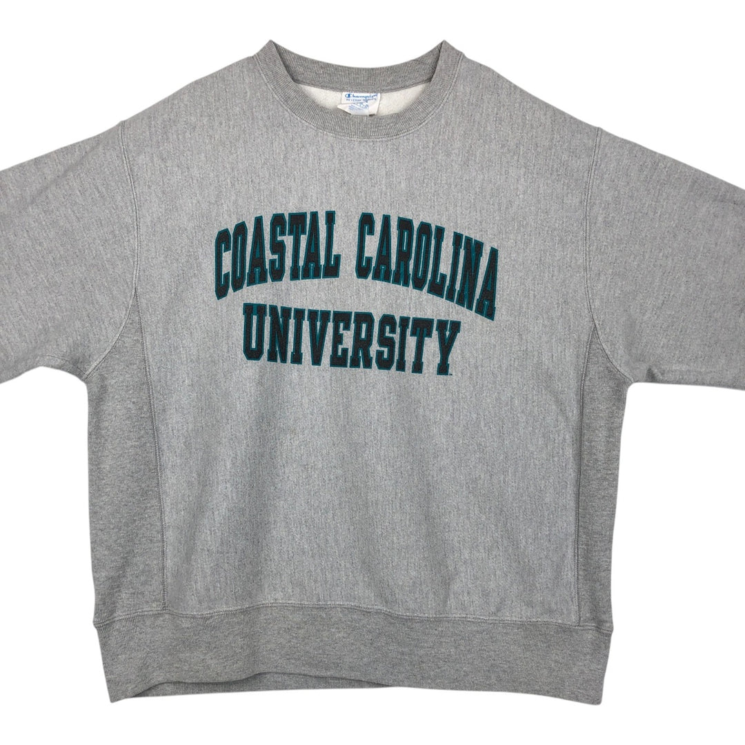 Champion REVERSE WEAVE Reverse Weave College Sweatshirt Trainer Men's L size cotton gray type Vintage Second Hand