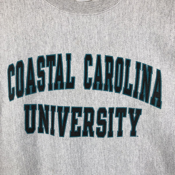 Champion REVERSE WEAVE Reverse Weave College Sweatshirt Trainer Men's L size cotton gray type Vintage Second Hand