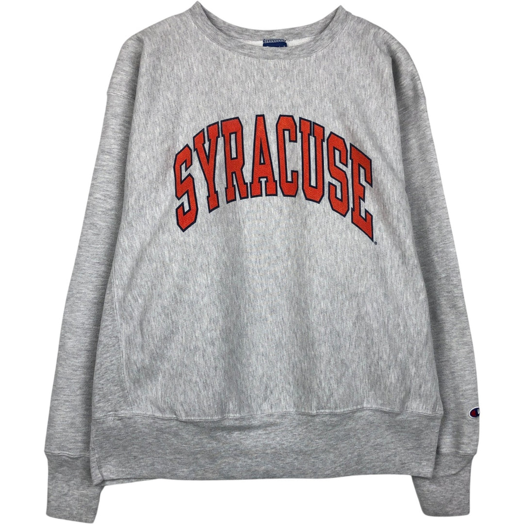 Champion Reverse Weave College Sweatshirt (Men's XL equivalent) - 2000s/Era unclear gray type Vintage Second Hand