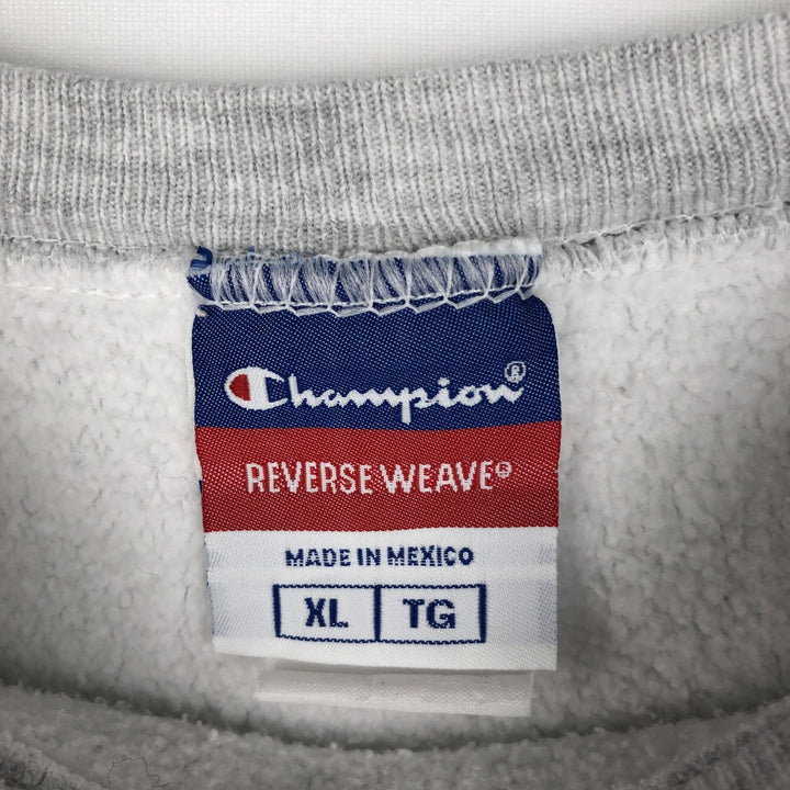 Champion Reverse Weave College Sweatshirt (Men's XL equivalent) - 2000s/Era unclear gray type Vintage Second Hand