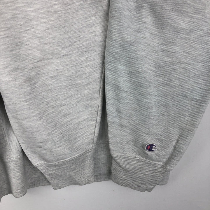 00'S Champion Original Reverse Weave 3-row Print College Sweatshirt Trainer Men's L size cotton gray type Vintage Second Hand