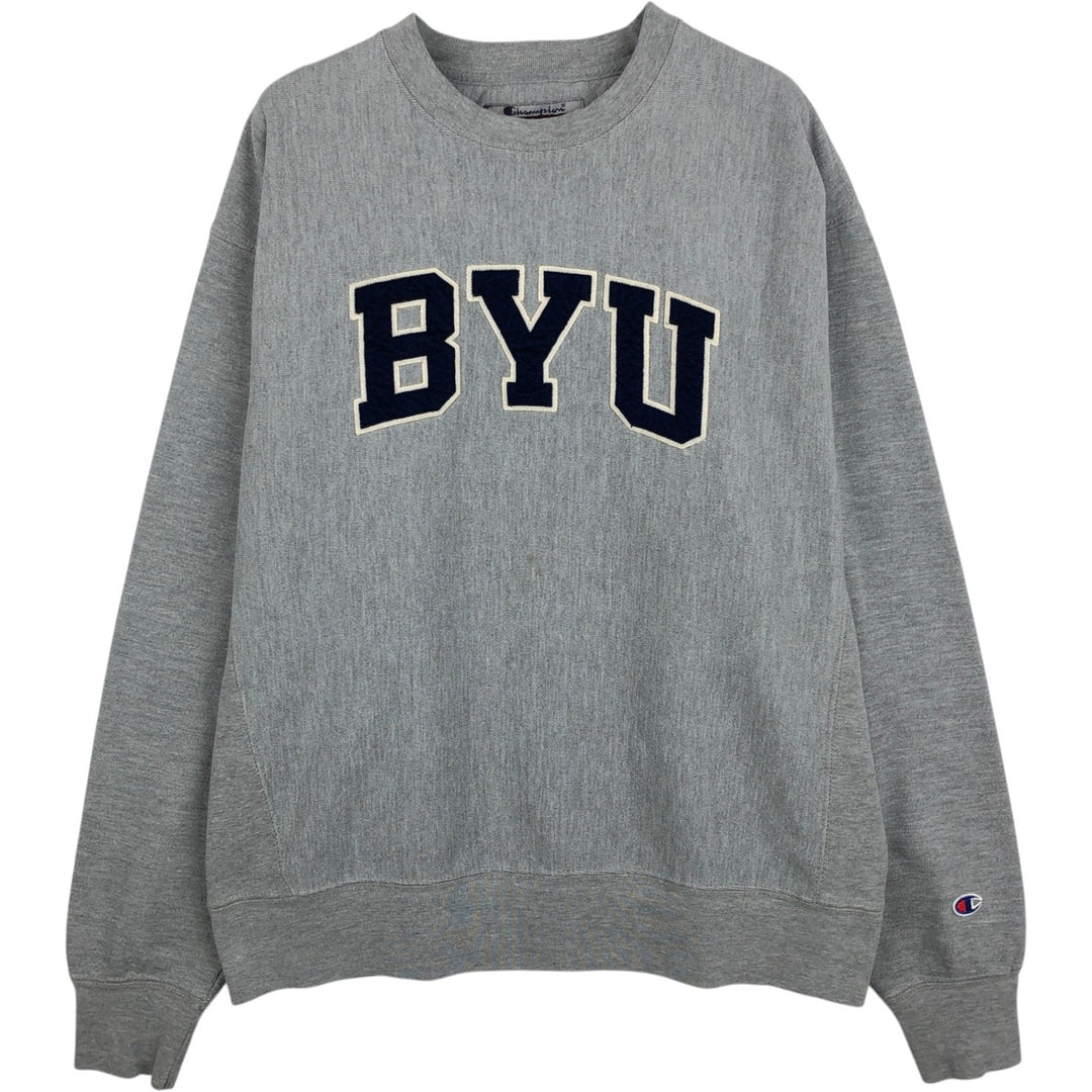 00'S Champion Original Reverse Weave College Sweatshirt Trainer Men's M size cotton gray type Vintage Second Hand